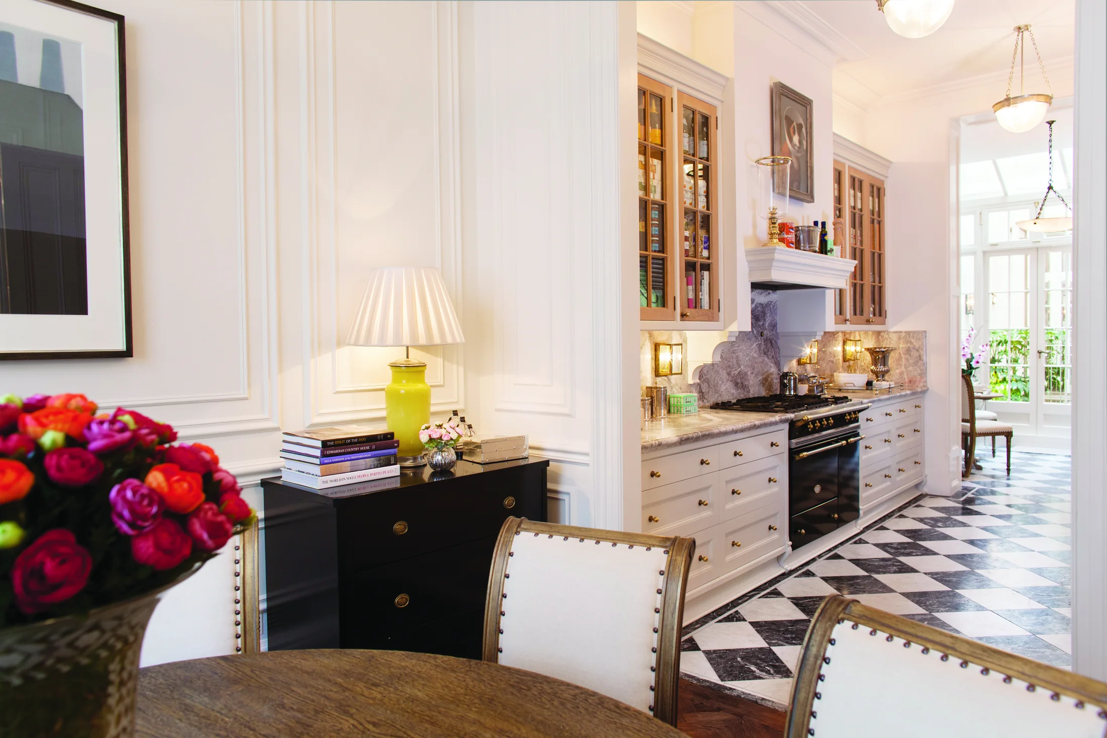 London townhouse kitchen and dining
